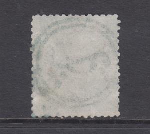 Turkey Sc 39 used 1874 20pa Duloz, green double ring cancel of TRAPEZUND