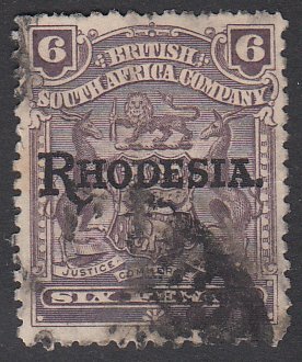 Rhodesia 89 Used CV $12.00