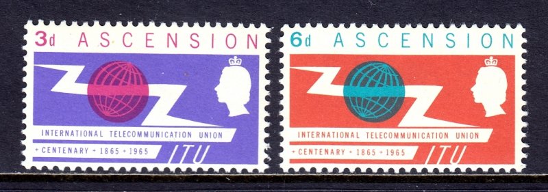 Ascension - Scott #92-93 - MNH - SCV $1.90