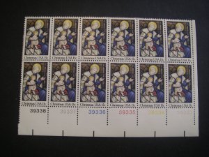 Scott 1842, 15c Madonna & Child, PB12 #39333-38 LR, MNH Christmas Beauty