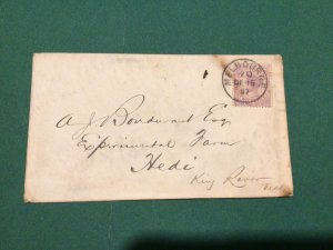 Australia Victoria Wangaratta  1897  stamps cover Ref 62222