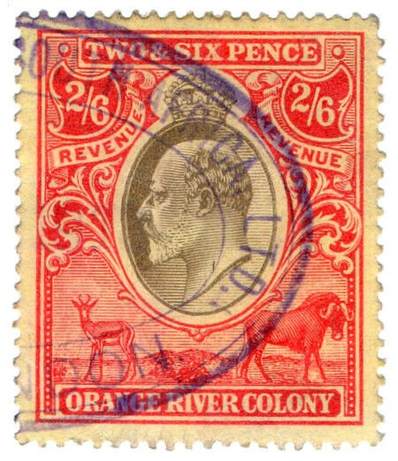 (I.B) Orange River Colony Revenue : Duty Stamp 2/6d