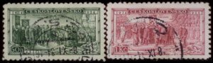 Czechoslovakia 1934 SC# 195-6 Used CH3