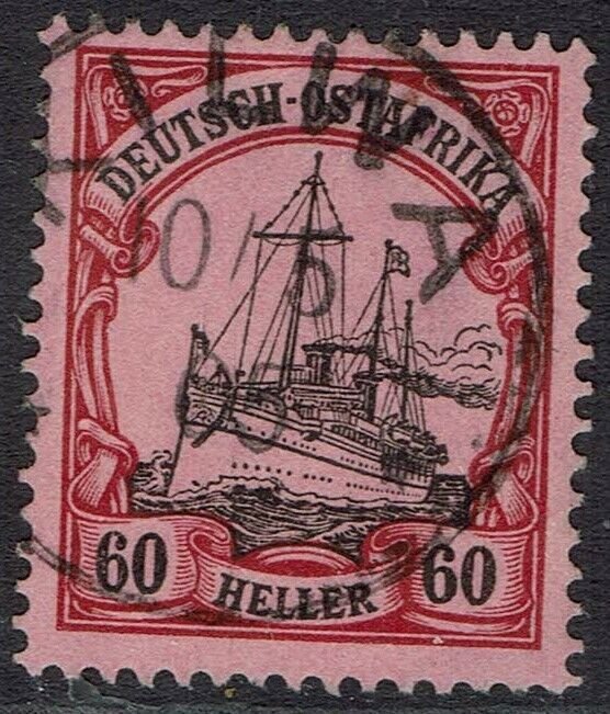 GERMAN EAST AFRICA 1905 YACHT 60H NO WMK USED  