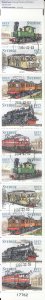 Sweden 2006 used Sc 2525f Booklet of 10 5 different Trains Swedish Railroads,...