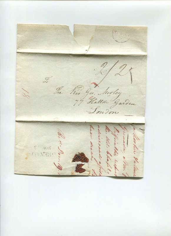 LOT OF 10 GRENADA STAMPLESS COVERS TO LONDON/EDINBURGH WITH BETTER MARKINGS