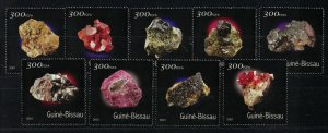 GUINEA-BISSAU 2001 - Minerals/complete set MNH