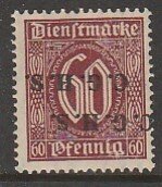 Germany-Upper Silesia O46, 60pf DOUBLE INV. HORIZ OVERPRINT. MINT, NH. VF. (446)