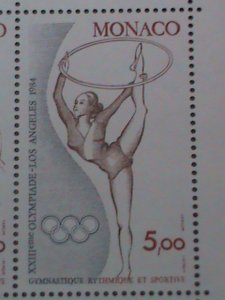 ​MONACO STAMP:1984 SC#1418 OLYMPICS GAME LOS ANGELES  MNH S/S SHEET