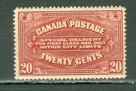 CANADA 1922 SPECIAL DELIVERY #E2 42.5mm MNH(VERY SOFT GUM BEND) ...$450.00