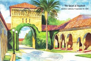 USPS First Day Ceremony UX150 Quad at Stanford the Farm Centennial Architecture 