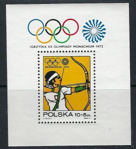 Poland B125 MNH 1972 Olympics (ak1626)