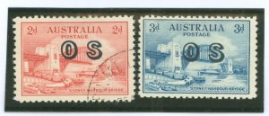 Australia  #O12-O13 Unused Single