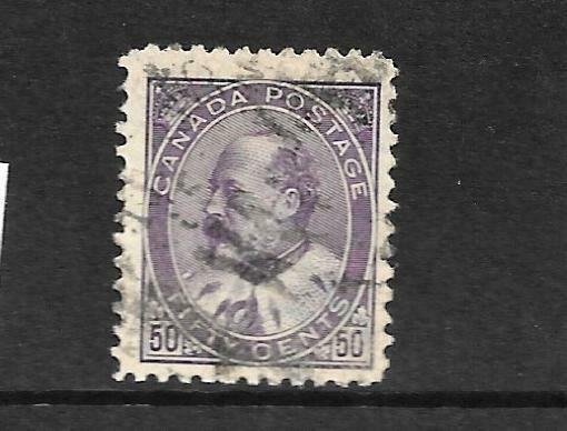 CANADA 1903-08  50c KEVII    FU  Sc 95 