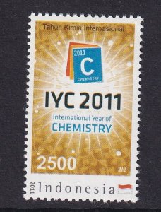 Indonesia   #2271    MNH  2011  year of chemistry  2500r
