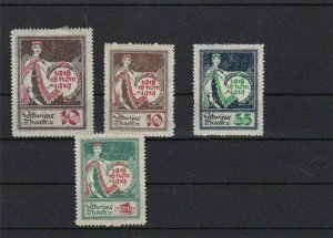 LATVIA 1919 INDEPENDENCE STAMPS MOUNTED MINT   REF 6050