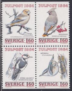 Sweden # 1517-1520, Birds, NH, 1/2 Cat.