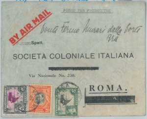 82662 - KENYA UGANDA TANGANIKA  - Postal History - Airmail COVER to ITALY  1939