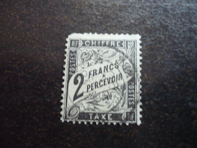 Stamps - France - Scott# J24 - Used Part Set of 1 Stamp