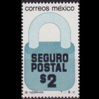 MEXICO 1976 - Scott# G26A Padlock 2p NH