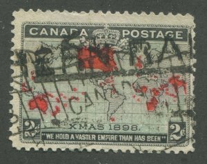 CANADA #85 USED STRAIGHT LINE CANCEL