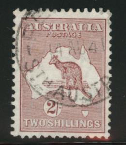 Australia  Scott 125 used 1935 Kangeroo Map stamp wmk 228