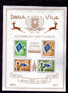 SOMALIA #C60a 1959 OPENING OF THE ASSEMBLY MINT VF LH O.G S/S4