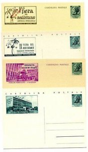 Trieste A - CP Fairs of Italy n. C24 / C25 + C29 / C30 new postcards