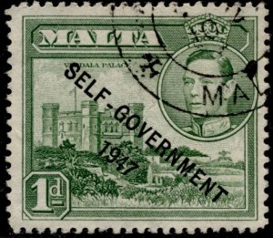 Malta #210 Self Government Overprint Issue Used