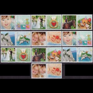 GIBRALTAR 2007 - Scott# 1088-97 Greetings Set of 10 NH