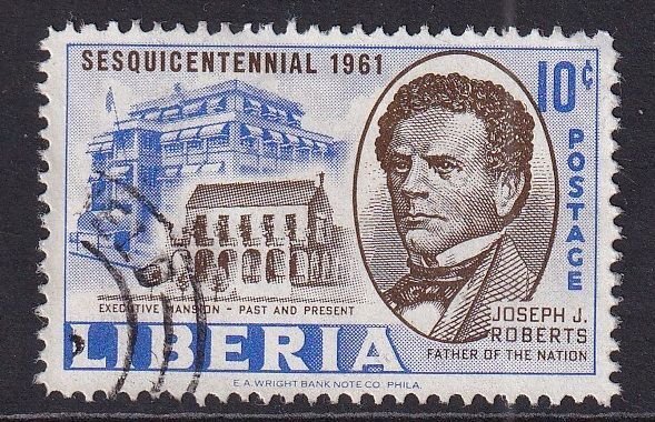 Liberia  #398 used  1961  Roberts 10c