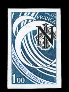 France, 1950-Present #1614 (YT 2014) Cat€15, 1978 Printing Office Emblem, i...