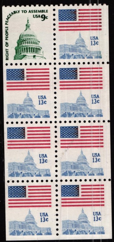 Flag and Capital Booklet Pane 1623B *Free Shipping to USA*