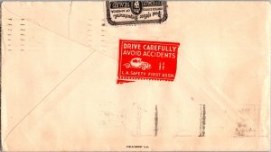 1936 USA CA Los Angeles Locally used Official Seal cover To Long Beach