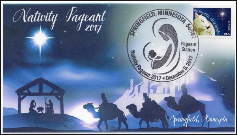 17-396, 2017, Nativity Pageant, Springfield MN Christmas, Pictorial, Event Cover