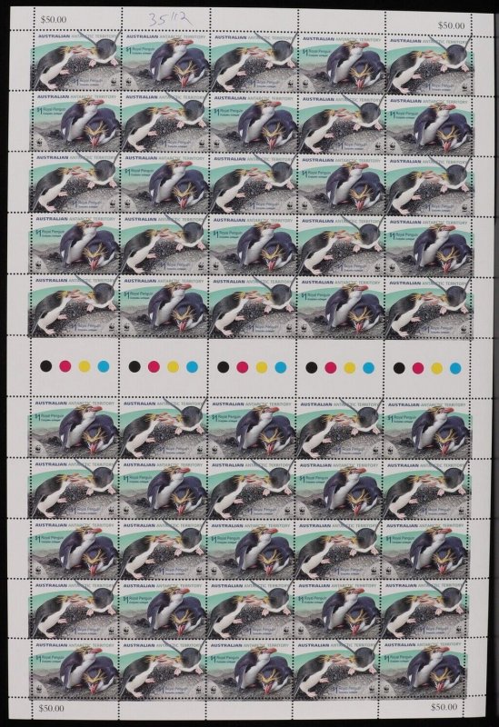 AUSTRALIA ANTARCTIC TERR 2007 Penguins set Full sheets. MNH **. Retail $410.