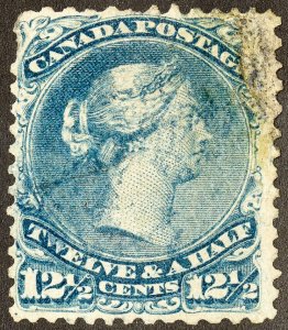 Canada Stamps # 28 Used F Scott Value $125.00