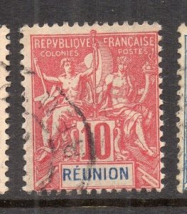 Reunion 1892 TABLET TYPE Early Issue Fine Used 10c. NW-230819