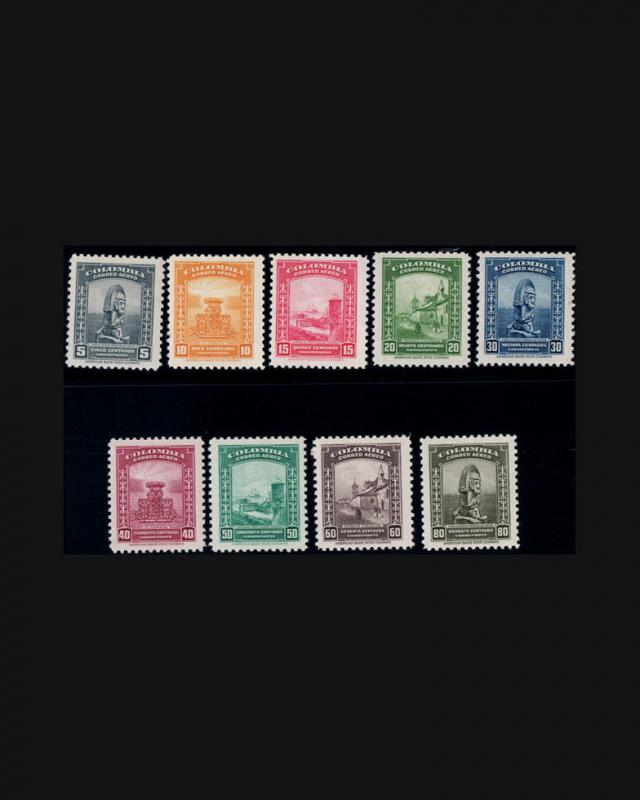 VINTAGE: COLOMBIA 1941OG NH SCOTT C121-133 $125 EST NH  LOT #COL1941F