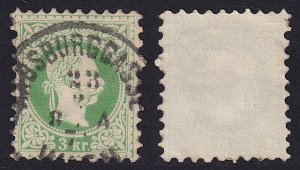 Austria - 1876 - Scott #35 - used - HABSBURGGASSE WIEN pmk