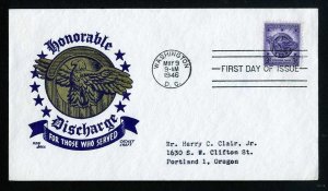 # 940 First Day Cover addressed Cachet Craft cachet - 5-9-1946 - # 2