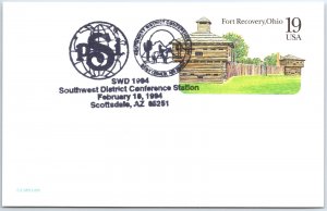 US POSTAL CARD SPECIAL EVENT CANCEL SOUTHWEST DISTRICT CONFERENCE SCOTTSDALE '94