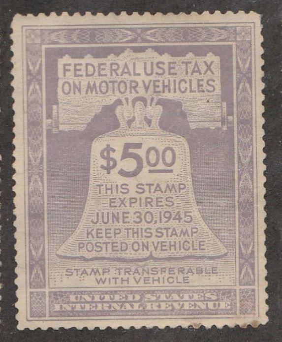 U.S. Scott #RV30 Vehicle Revenue Stamp - Used Single