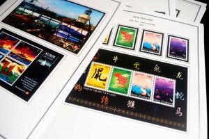 COLOR PRINTED NEW ZEALAND 2016-2020 STAMP ALBUM PAGES (103 illustrated pages)