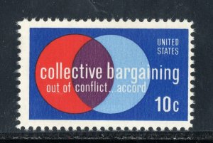 1558 * COLLECTIVE BARGAINING *  U.S. Postage Stamp  MNH