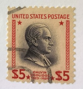 USA 1938 Scott 834 used - $5,Calvin Coolidge,  30th President