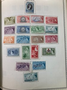 KAPPYSTAMPS BERMUDA #143/62 QEII SET OF 19 INCL POUND MINT ON PAGES  A228