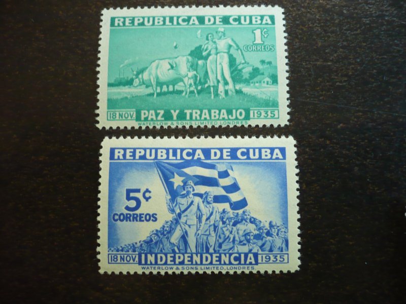 Stamps - Cuba - Scott# 332-336, C22-C23, E9 Mint Hinged Set of 8 Stamps