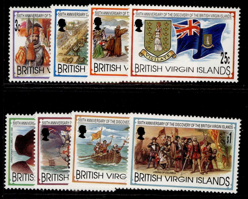 BRITISH VIRGIN ISLANDS QEII SG846-853, 1993 Virgin Islands set, NH MINT.