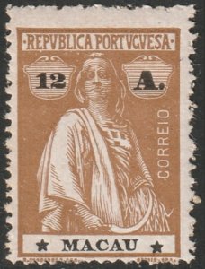 Macao 1913 Sc 218 MLH*